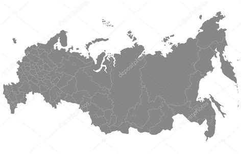 Um Mapa Da Rússia Imagem Vetorial De © Yugokyogo 41483101