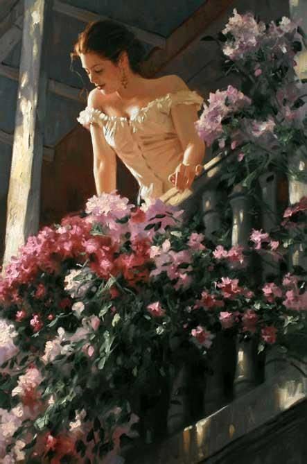 Beautiful Paintings By Richard S Johnson Cuded Woman Painting