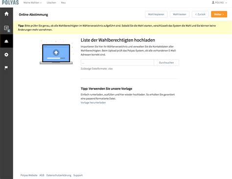 Zu beginn bietet powr abstimmung für learnworlds eine intuitive einrichtung, die ohne code durchgeführt werden kann. Online-Abstimmungen mit POLYAS: So funktionierts