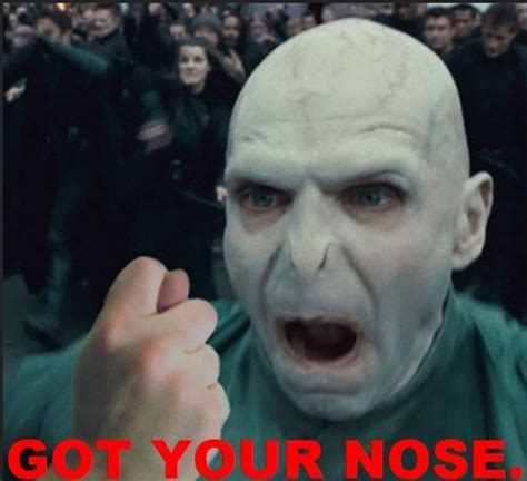 And I Says To Her I Saysno I Got Your Nose Hahaha Harry Potter