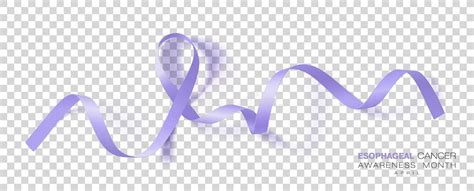 Esophageal Cancer Awareness Month Periwinkle Color Ribbon Isolated On