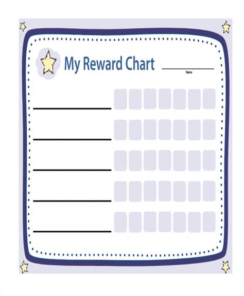 Blank Reward Chart Template 5 TEMPLATES EXAMPLE TEMPLATES EXAMPLE