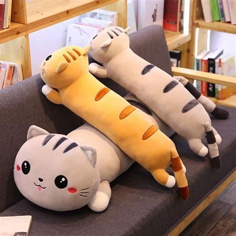 Kawaii Long Neko Cat Plushie Toy Kuru Store Cat Pillow Cat Plush Plush Pillows