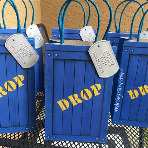 Fortnite Supply Drop Bag Loot Party Favor Drop Box Crate Goody Bags Printable Fortnite