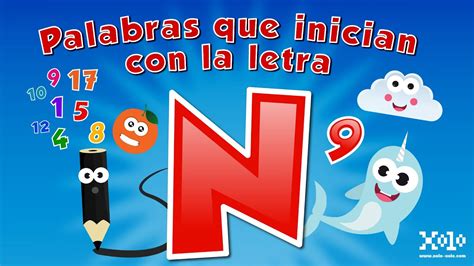 Palabras Que Incian Con La Letra N En Español Para Niños