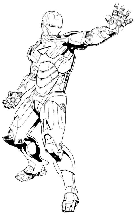 Iron Man #80663 (Superheroes) – Printable coloring pages