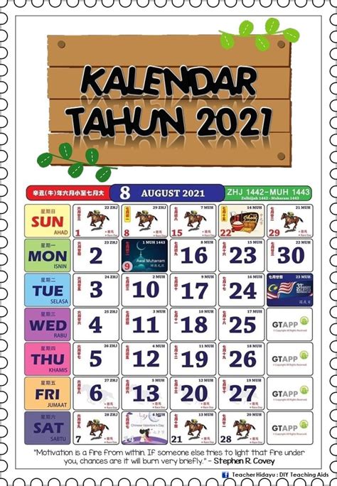 Kalendar Kuda 2021 Pdf 20 Calendar 2021 Kuda Pdf Free Download