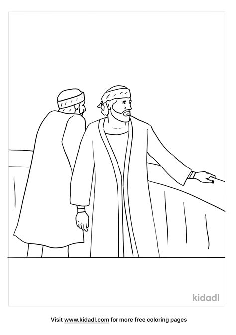 Free Paul And Barnabas Coloring Page Coloring Page Printables Kidadl