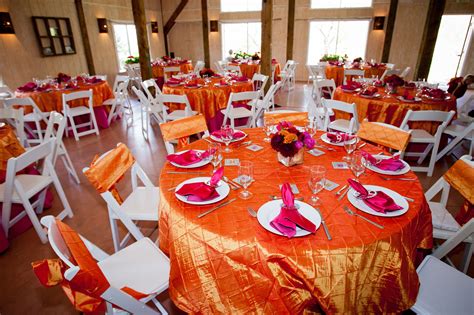 Tables Pink And Orange Wedding Orange Wedding Fun Wedding Pink And