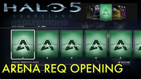 Halo 5 Req Pack Opening Spree 14 Arena Packs Youtube