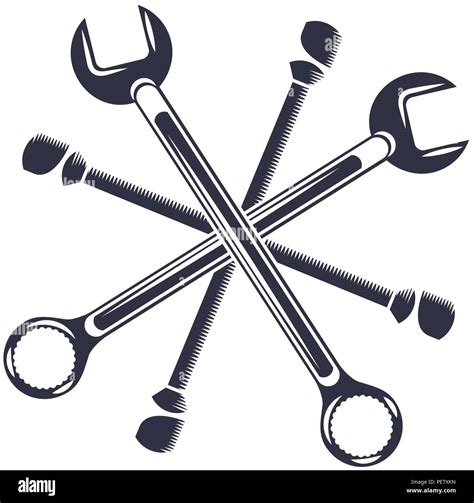 Industry Automotive Tools Repair Wrench Stock Vector Image Art Alamy