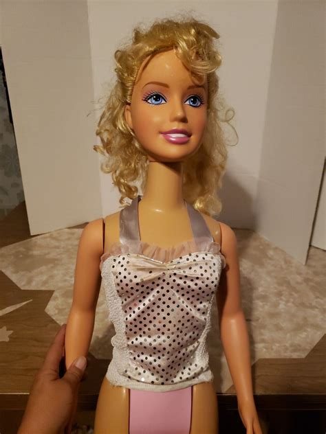 Life Size Barbie Doll 3 Feet Tall 1992 My Size Mattel Blonde Hair Blue