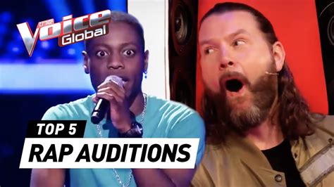 Best Rap Blind Auditions In The Voice Youtube