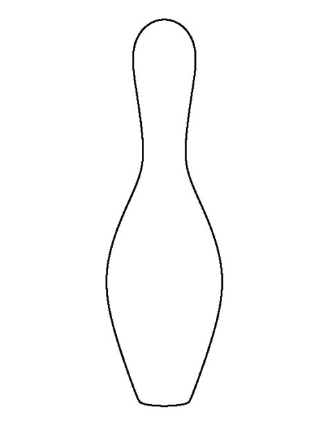 Bowling Pin Template Printable Printable Templates