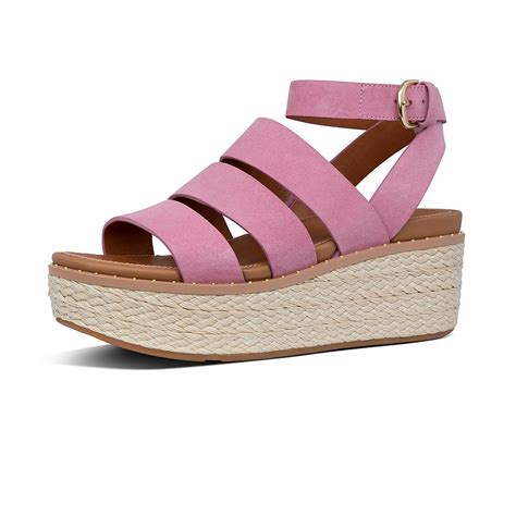 Fitflop Wedge Sandals Design Eloise Espadrille Womens Pink
