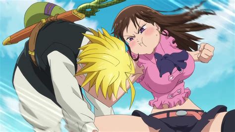 Image Diane Punching Meliodas For Not Recognizing Herpng Nanatsu