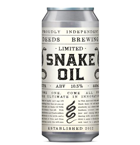 Snake Oil Triple India Pale Ale — Deeds Brewing