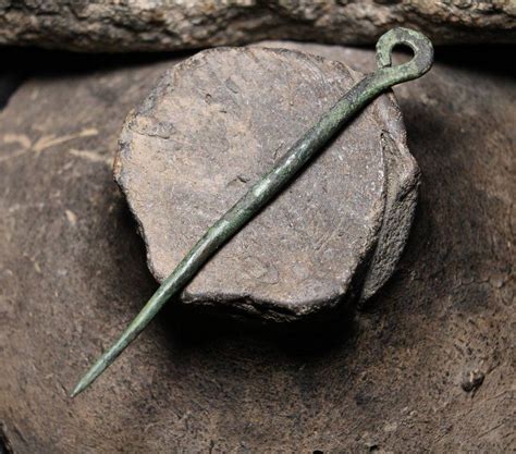 Ancient Bronze Pin Archaeological Find 1 Century Bc 2 Etsy