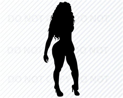 Curvy African American Woman Diva Svg Image For Cricut Afro Etsy