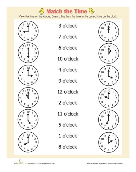St Grade Telling Time Worksheets