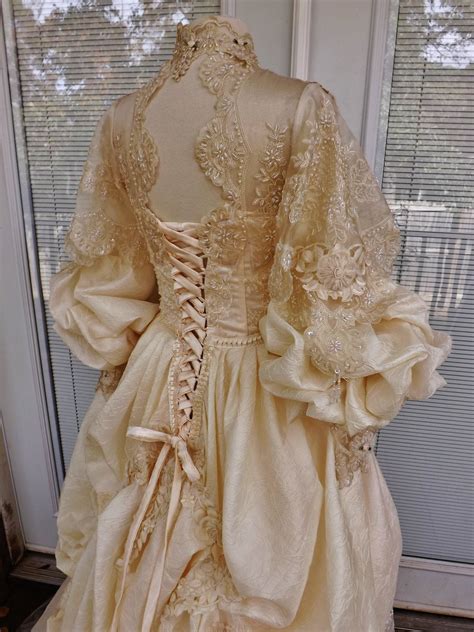After getting to know the different styles of bridal dresses, sort through our selection of wedding dresses using other filters, such as neckline style, waist style, dress length, train length. Victorian Wedding Dress Theather Movie Performance Costume