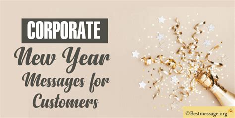 Corporate New Year Messages For Customers Business Wishes