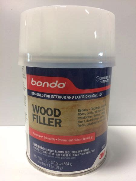 3m Bondo Wood Filler Qt 20082 Epic Paint Company