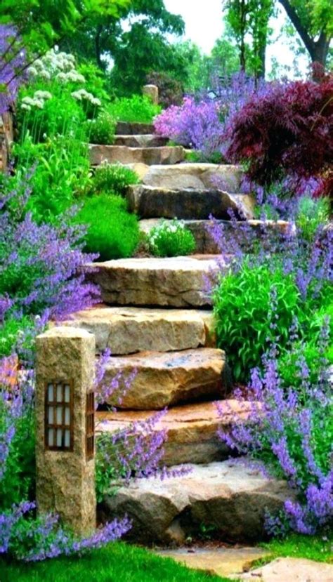 Boulder Landscape Ideas Steps And Path Ideas For Backyards Using