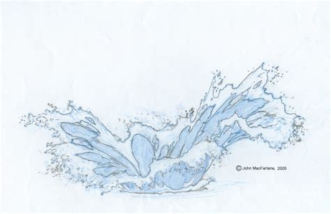 Water Splash By John Macfarlane Water Art Drawings Nature Sketch