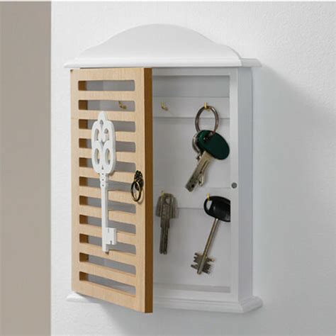 Maybe you would like to learn more about one of these? Wooden Key Cabinet Retro Design Wall Mounted 6 Hook Holder ...