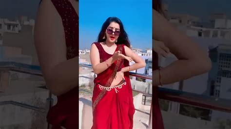 Desi Girl In Red Seductive Saree Dance Youtube