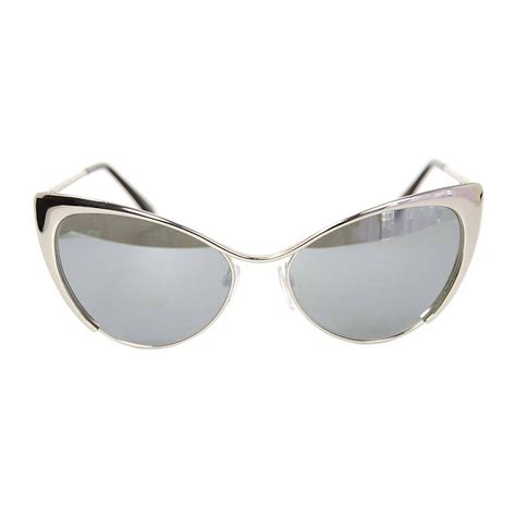 tom ford silver mirrored nastasya cat eye sunglasses rt 380 at 1stdibs