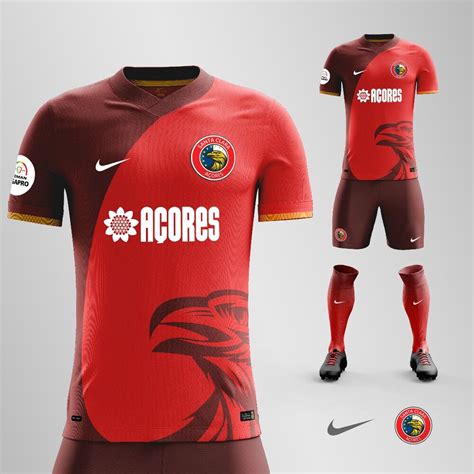 The portugal national football team (portuguese: Santa Clara - Azores | Home kit concept | Portugal second league - | Camisa de futebol ...