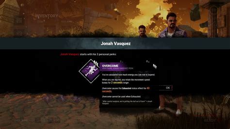 Dead By Daylight Jonah Vasquez Perks Better Unbreakable And Carrying Teamates Youtube