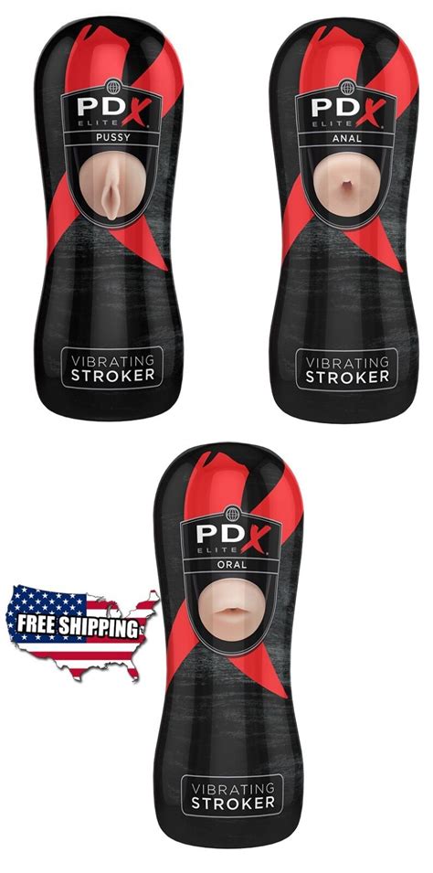 PDX ELITE Vibrating Stroker Hole Options Premium Male Masturbator EBay