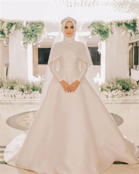 14 Inspirasi Gaun Pengantin Hijab Muslimah Kekinian Hai Gadis