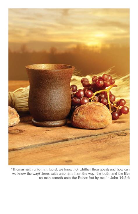 Free Printable Communion Bulletin Covers And He Took Bread Luke 22