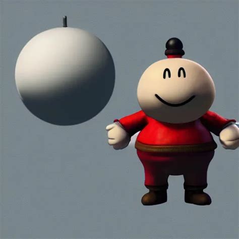 A 3 D Model Of Mr Saturn Earthbound Found In The Stable Diffusion
