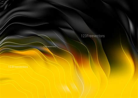 Shiny Abstract Cool Yellow Background Vector Art