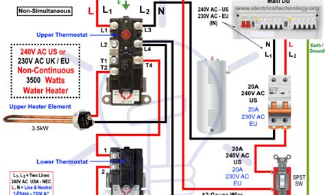 240v Electric Water Heater Wiring Diagram