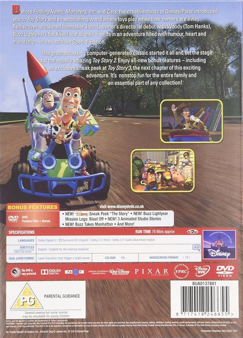 Dvd Disney Pixars Toy Story Special Edition Dvd 8717418246655 Ebay