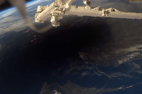 Stunning Image Of Earth Seen From Iss During Total Solar Eclipse 2015