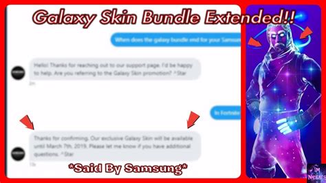 New Galaxy Skin Bundle Extended Fortnite Battle Royale Youtube