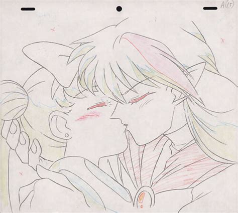 Sailor Moon R Anime Cel Animation Art Ail Kissing Usagi Season 2 Toei