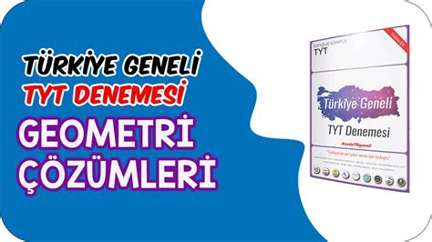 Türkiye Geneli TYT Denemesi Geometri Soru Çözümü YouTube