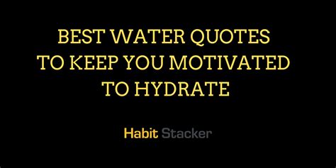 20 Best Water Quotes To Keep You Motivated To Hydrate Habit Stacker
