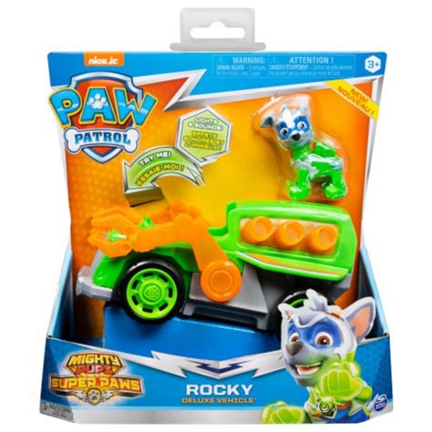 Paw Patrol Mighty Pups Super Paws Rocky Vehicle 1 Ct Kroger