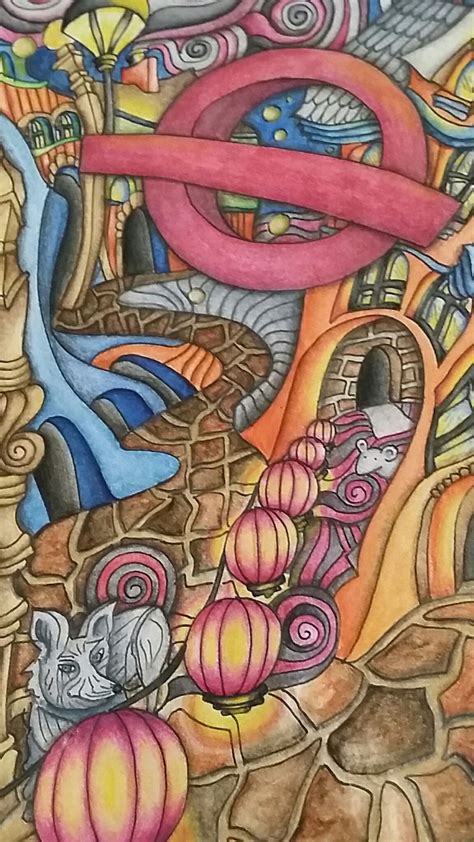 Crayola city escapes coloring pages, gift for teens & adult coloring enthusiasts, 40pgs. Close up of The Magical City Adult coloring book. "Soho ...