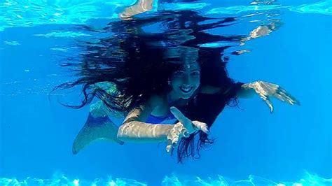 Asmr Sirena Angela Underwater Loose Long Hair Youtube