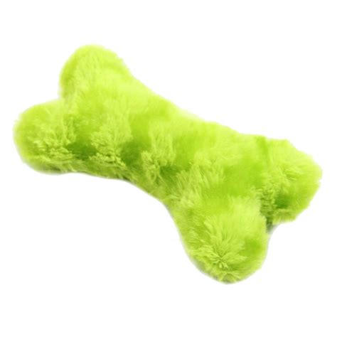 Cofa 1pc Plush Sound Pet Toys Bone Shape Puppy Chew Squeaker Squeaky